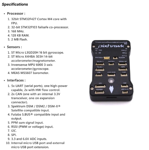 Pixhawk 2.4.8 Drone Flight Controller PX4 32 Bit Autopilot – Good Quality - Image 7