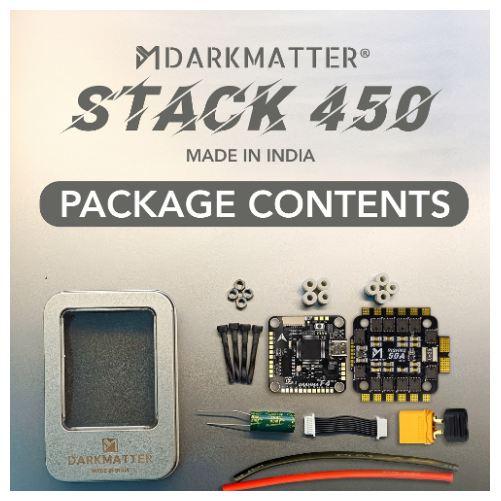 Darkmatter STACK 450 – BRAHMA F4 MK-III + VISHNU 50 MK-II (FC + ESC ) Made in India - Image 3